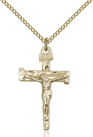 0073GF/18GF <br/>Gold Filled Nail Crucifix Pendant