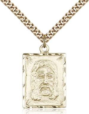 0075GF/24G <br/>Gold Filled Holy Face Pendant