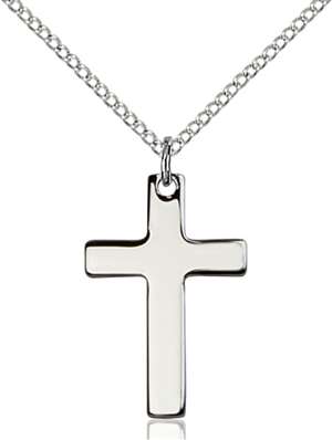 0110YSS/18SS <br/>Sterling Silver Cross Pendant