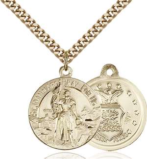 0193GF1/24G <br/>Gold Filled St. Joan of Arc Pendant