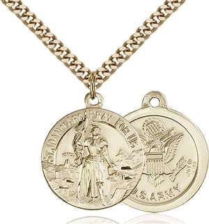 0193GF2/24G <br/>Gold Filled St. Joan of Arc Pendant
