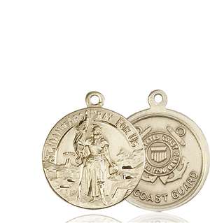 0193KT3 <br/>14kt Gold St. Joan of Arc Medal