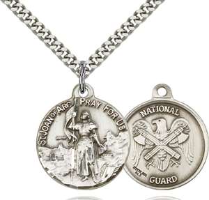 0193SS5/24S <br/>Sterling Silver St. Joan of Arc Pendant