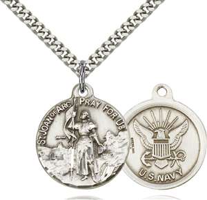 0193SS6/24S <br/>Sterling Silver St. Joan of Arc Pendant