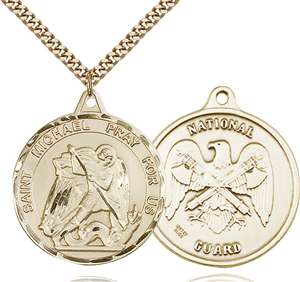 0201GF5/24G <br/>Gold Filled St. Michael Pendant