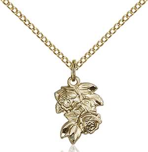 0204GF/18GF <br/>Gold Filled Rose Pendant