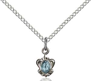 0211SS/18SS <br/>Sterling Silver Miraculous Pendant