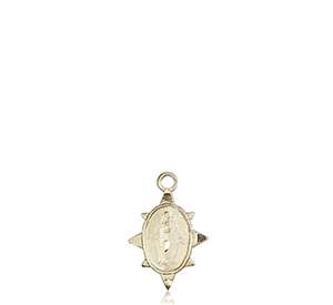 0212PLKT <br/>14kt Gold Miraculous Medal