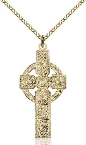 0242GF/18GF <br/>Gold Filled Kilklispeen Cross Pendant