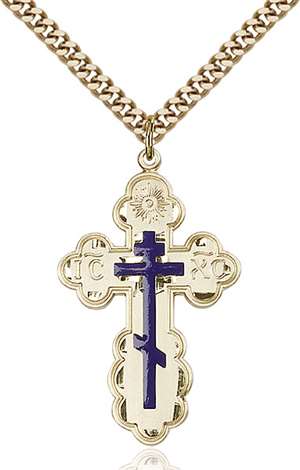 0258EGF/24G <br/>Gold Filled St. Olga Pendant