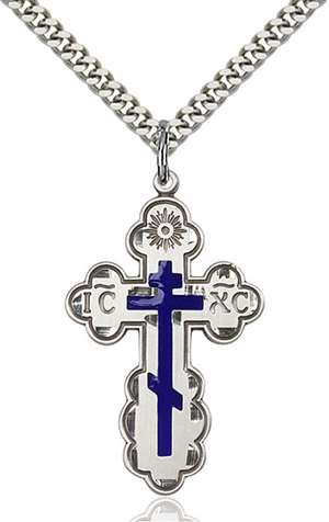 0258ESS/24S <br/>Sterling Silver St. Olga Pendant