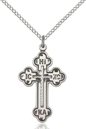 0273SS/18SS <br/>Sterling Silver Russian Cross Pendant