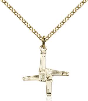 0290GF/18GF <br/>Gold Filled St. Brigid Cross Pendant