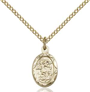 0301RGF/18GF <br/>Gold Filled St. Michael the Archangel Pendant