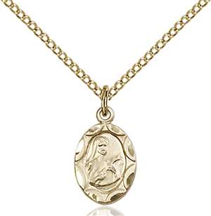 0301TGF/18GF <br/>Gold Filled St. Theresa Pendant