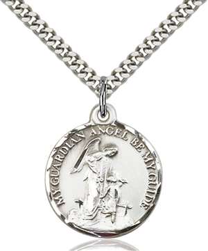 0341SS/24S <br/>Sterling Silver Guardian Angel Pendant