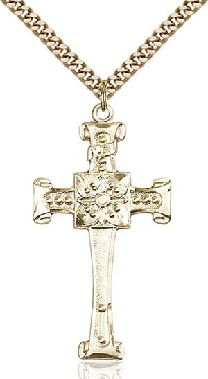 0479YGF/24G <br/>Gold Filled Cross Pendant