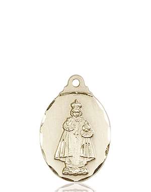 0599IKT <br/>14kt Gold Infant of Prague Medal