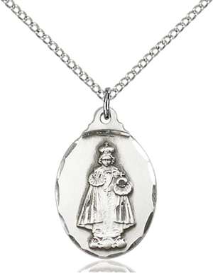 0599ISS/18SS <br/>Sterling Silver Infant of Prague Pendant