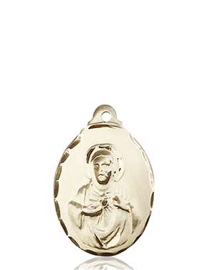 0599SKT <br/>14kt Gold Scapular Medal