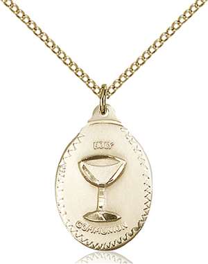 0599WGF/18GF <br/>Gold Filled Communion Pendant