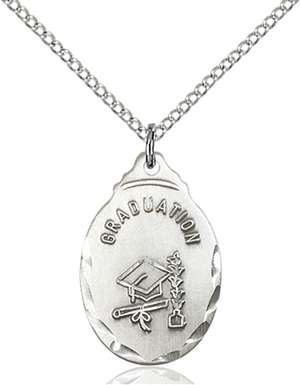 0599ZSS/18SS <br/>Sterling Silver Graduate Pendant