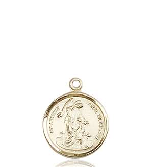 0601EKT <br/>14kt Gold Guardian Angel Medal
