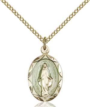 0612EMGF/18GF <br/>Gold Filled Miraculous Pendant