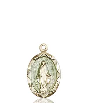 0612EMKT <br/>14kt Gold Miraculous Medal