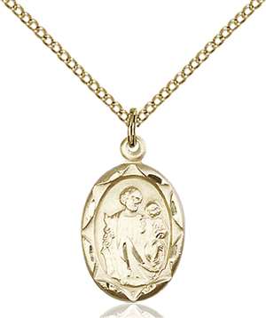 0612KGF/18GF <br/>Gold Filled St. Joseph Pendant