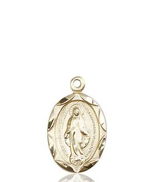 0612MKT <br/>14kt Gold Miraculous Medal