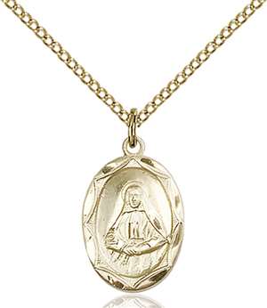 0612OGF/18GF <br/>Gold Filled St. Frances Cabrini Pendant