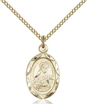 0612TGF/18GF <br/>Gold Filled St. Theresa Pendant