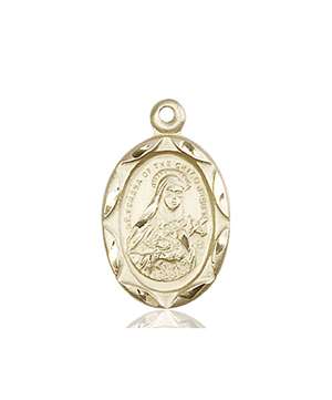 0612TKT <br/>14kt Gold St. Theresa Medal