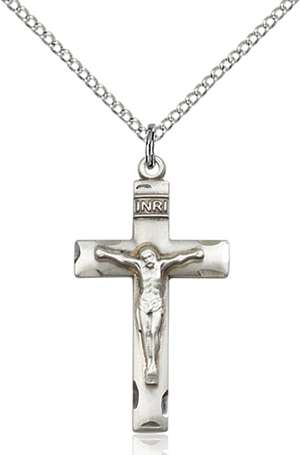 0624SS/18SS <br/>Sterling Silver Crucifix Pendant