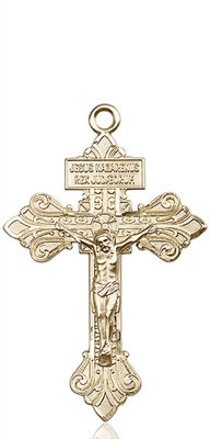 0632KT <br/>14kt Gold Crucifix Medal