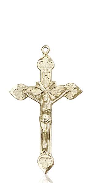 0635KT <br/>14kt Gold Crucifix Medal