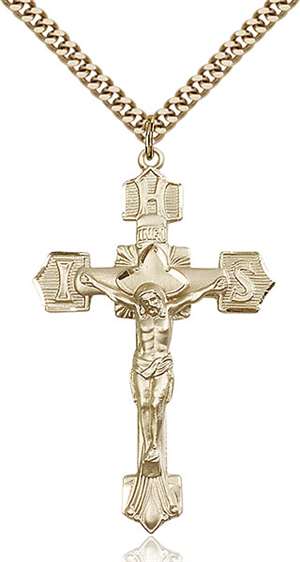 0637GF/24G <br/>Gold Filled Crucifix Pendant