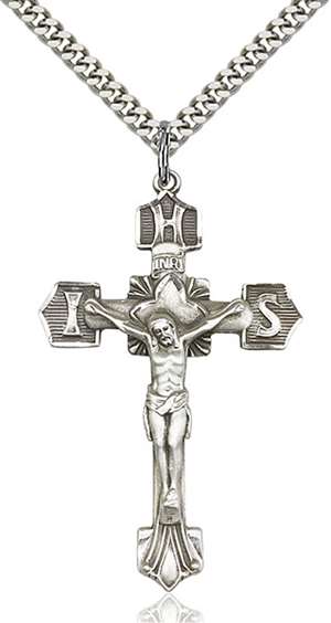 0637SS/24S <br/>Sterling Silver Crucifix Pendant