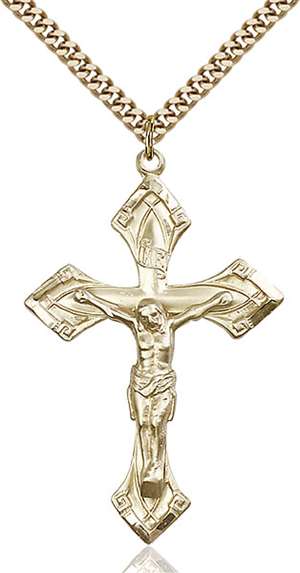 0638GF/24G <br/>Gold Filled Crucifix Pendant