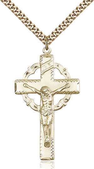 0640GF/24G <br/>Gold Filled Crucifix Pendant