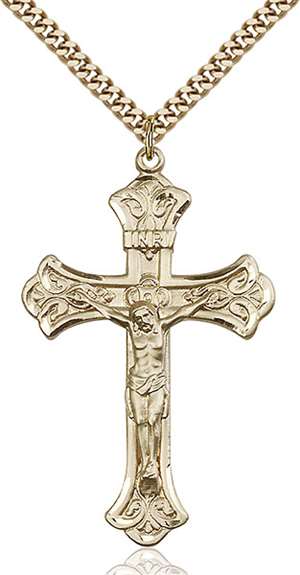 0642GF/24G <br/>Gold Filled Crucifix Pendant