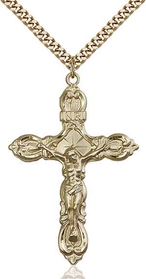 0646GF/24G <br/>Gold Filled Crucifix Pendant