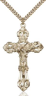 0648GF/24G <br/>Gold Filled Crucifix Pendant