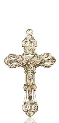 0648KT <br/>14kt Gold Crucifix Medal