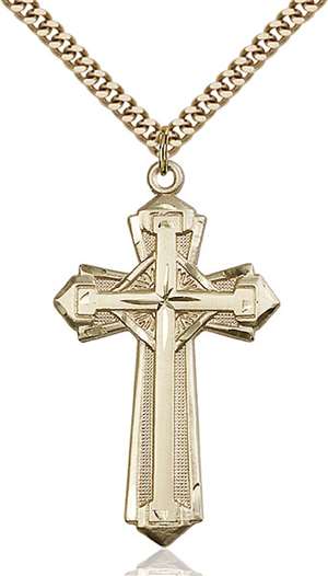 0650YGF/24G <br/>Gold Filled Cross Pendant