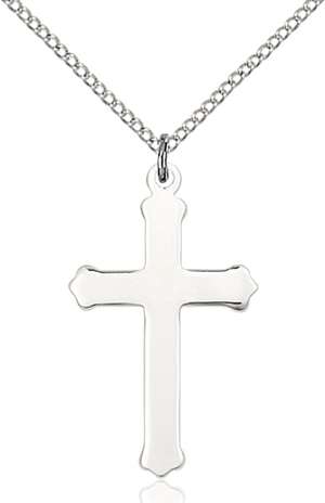 0651YSS1/18SS <br/>Sterling Silver Cross Pendant