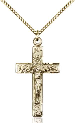 0652GF/18GF <br/>Gold Filled Crucifix Pendant