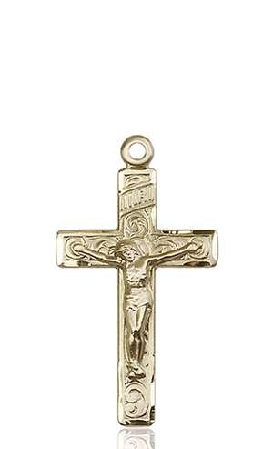 0652KT <br/>14kt Gold Crucifix Medal