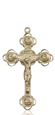 0654KT <br/>14kt Gold Crucifix Medal